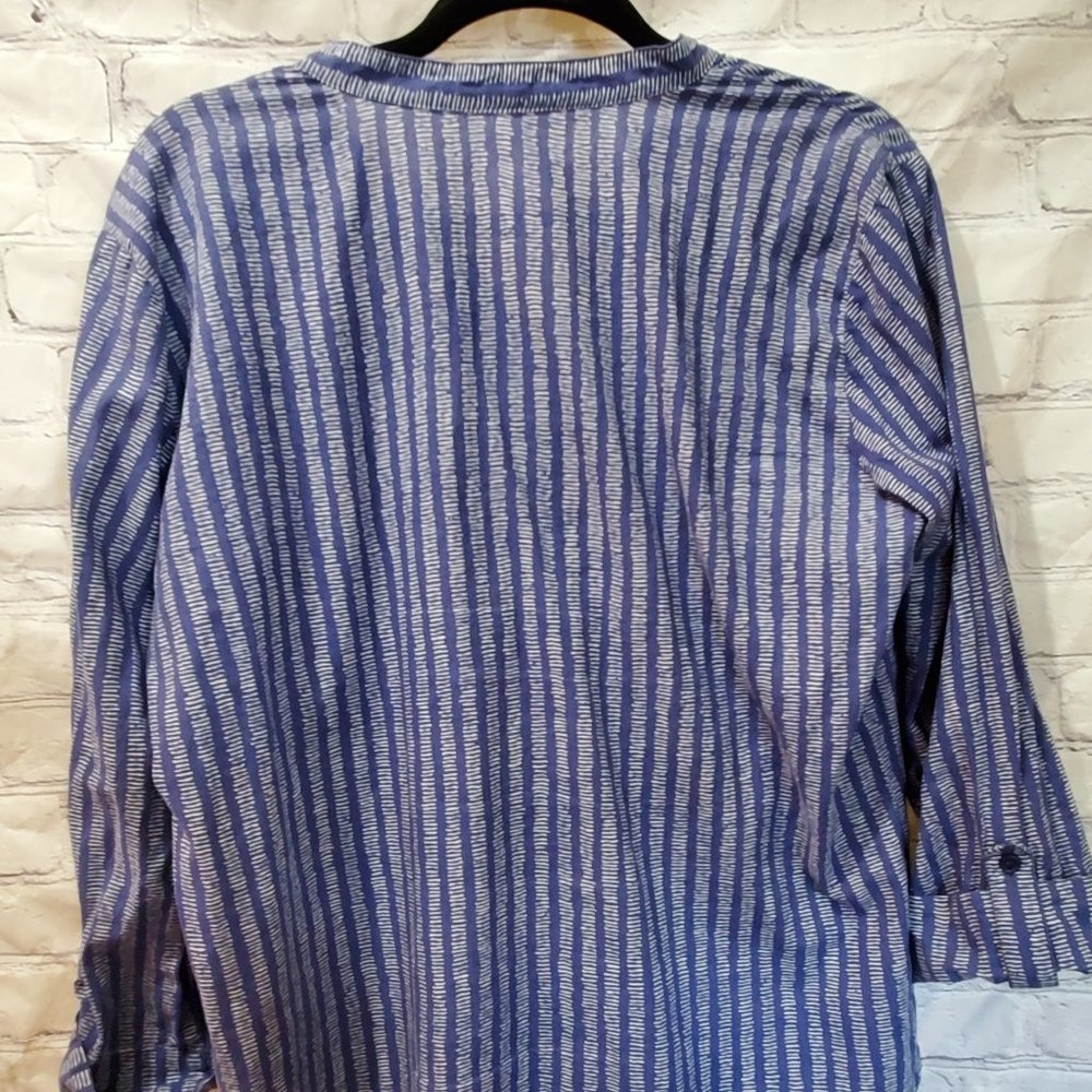 Breezy Striped Henley - Picture 3 of 5